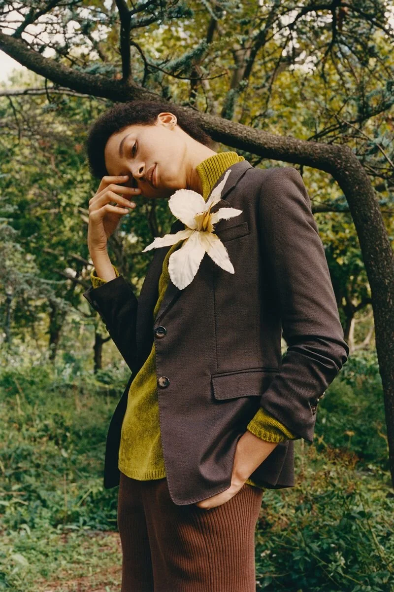 Grace Ahibom Flashes A Judy Turner Wearing Trio i-D Magazine